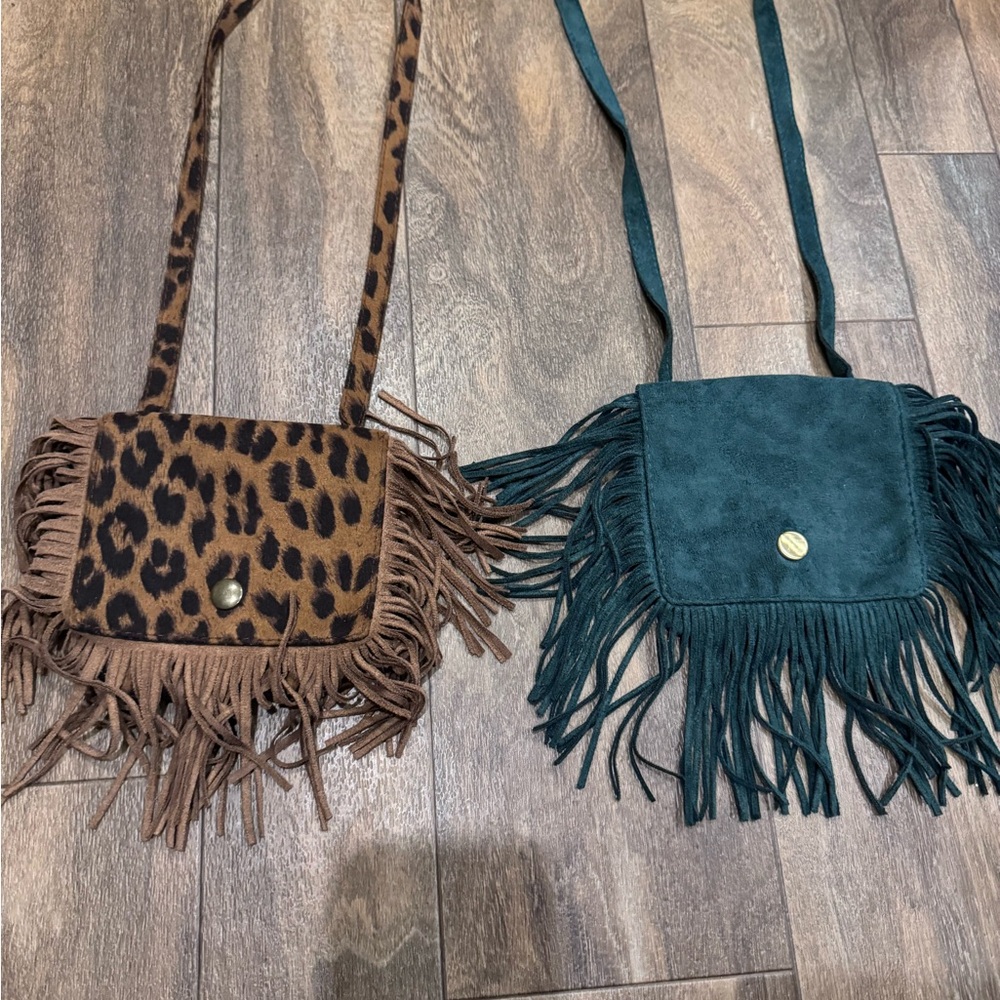 2 suede purse bundle